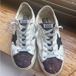 Golden Goose Hi Star White Purple and Black Sneakers Photo 0