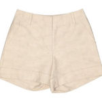 Etcetera cream/tan cuffed dressy shirts size 2 Photo 0