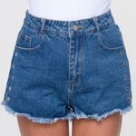 Honey Punch NWT High Waisted Denim Cut Off Shorts Photo 1