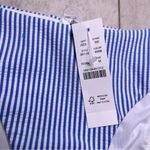J.Crew NWT  Nautical Stripe Low Rise Hipster Bikini Bottom M Blue White #3040 Photo 6
