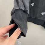 Bluevelvet Acid Wash Sequins‎ Stars Slouchy Pullover Sweatshirt Size Small Black Photo 3