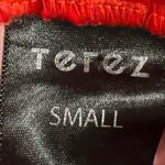 Terez  Red Elastic Waist Workout Activewear Gym Running Athletic Sweat Shorts S Photo 2