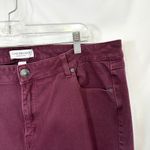 Lane Bryant  Plus Size 18 Jeans High Rise Stretch Skinny Burgundy Merlot 1782 Photo 3