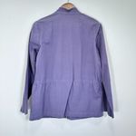 Eileen Fisher Eileen Fisher Lavender Mock Neck Cotton Blend Lightweight Jacket Size S Photo 1