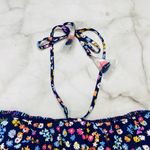 Vera Bradley Wildflower Ditsy Stripe Tankini Swim Top Navy Blue Floral Size XL Photo 3