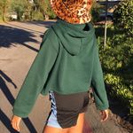 Macy's Black Cropped Hoodie Photo 1