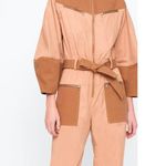 Sea New York Gabriette Clay Balloon Sleeve Belted Utility Jumpsuit New Orange Size 0 Photo 2