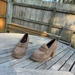 Aquatalia NWOT Caprie Suede Heeled Penny Loafers‎ by size 8.5 Photo 4