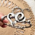 Alex & Ani Set of 3 Evolution of Heart Milkweed Forest Blessing Wrap Bracelets Silver Photo 7