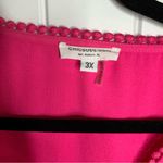 Chic Soul  southern I feel love floral embroidered hot barbie pink blouse 3X Photo 2