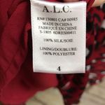 ALC Frank A.L.C. Red & Black Leopard Print Silk Mini Wrap Dress Size 4 Photo 8