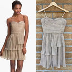 Max and Cleo  Rebecca' Ruched Metallic Dress 4 Photo 1