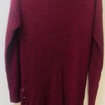 knee length dress wine color is a little thick fabric size XL Red Photo 0