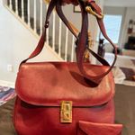 CELINE Vintage Céline Horse Carriage Clasp Burgundy Leather Shoulder Bag Photo 0