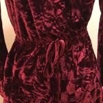Bebop  crushed red velvet romper size small cute festival y2k Photo 5