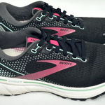 Brooks Ghost 14 Running Shoes Black/Pink Womens Size 6.5 Wide *no Insoles READ Photo 0