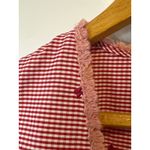 Alexis Alzena Red White Gingham Embroidered Wrap Mini Dress Size XS Photo 5