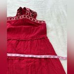 Knox Rose Red Embellished Fit and Flare Midi Skirt Photo 9