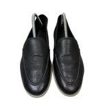 Tahari Black Leather Loafer Flats Women 11 USA 42 EUR Comfort Shoes Casual Photo 1