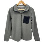 LL Bean Women's Gray Fleece Full Zip Jacket Pocket Size Small Regular Photo 0