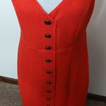 Maeve anthropologie vibrant red quilted shift dress size medium Photo 3