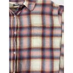 Wrangler  Wrancher Flannel Button Down Women’s 3X Burgundy Pastel Plaid Western Photo 1