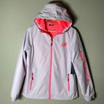 New Balance NWT  Women's Small Long Sleeve Full Zip Hooded Raincoat Jacket Pink Photo 4