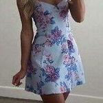 ZARA net floral print corset style mini boho dress Photo 1