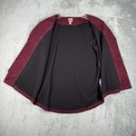 Chico's Blazer Womens Medium Red Black Abstract Animal Print Casual Business Photo 3