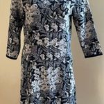 Isaac Mizrahi  Live! Floral Lurex Jacquard Sweater Long Sleeve Dress - SZ… Photo 0