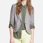 Olivia Moon  Three Quarter Sleeve Linen Blazer Purple Size Medium NWT Photo 3