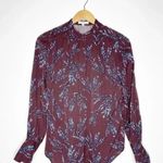 Equipment  Femme Plum Garion Printed Button-Down Blouse Size XS Revolve Photo 1