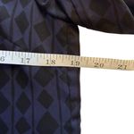 CAbi  Shift Dress XS Navy Black Geometric Chiffon Whimsigoth Dark Academia Grunge Photo 7