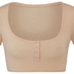 SKIMS Fits Everybody Cropped Henley NWT Photo 0