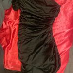 DO+BE  Black Dress One-Shoulder Mini Photo 2