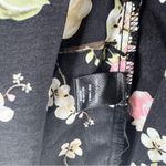 Torrid  Black Floral Lightweight V-Neck Full‎ Zip Front Tunic Cape Top Size 3X Photo 5
