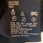 Vintage H Hilfiger Angora Navy and Lime Short Sleeve Sweater Blue Size L Photo 4