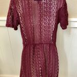 House of Harlow Adorable  burgundy lace mini dress. Sz Small Photo 2