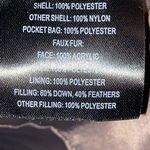 T Tahari SIZE SMALL (see measurements below)Dark GrayPuffer Coat Faux Fur Hood Photo 4