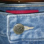 Hollister  5 32x11 Jeans Mini Skirt Distressed Denim Raw Hem Photo 1