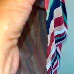 No Boundaries  Juniors' Lace UP Dress with Crochet Back, Rust Stripe Boho - Large Photo 15