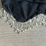 ZARA  rhinestone trim crop top Photo 6