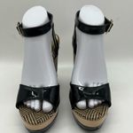 Bamboo  Raffia Look Wedge‎ Platform Sandals Photo 1