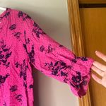 Sanctuary Pink / Blue 1/2 Sleeve Floral Blouse Size Large Photo 7