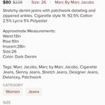 Marc by Marc Jacobs Marc Jacobs Cigarette Patchwork Delancey Jeans  Photo 9