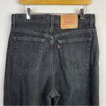 Levi's Vintage 512 Slim Fit Tapered Leg Black High Waist Cotton Denim jeans 16 32 Photo 93