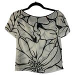 Farm Rio Sheer Floral Short Sleeve Blouse Size Medium Photo 1