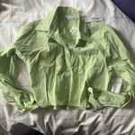 Olivaceous Cropped button down top NWT Photo 0