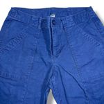 Old Navy Womens Chino Pants Slim Ankle Length Raw Hem Cotton Blend Blue Size 4 Photo 1