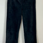 Lilly Pulitzer Vintage Suede Leather Wide Leg Pants Womens Sz 10 Black Western Photo 0